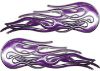 
	Old School Street Rod Classic Car Style Twin Flame Graphics in Purple
