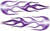 
	Street Rod Classic Car Style Flame Graphics in Purple
