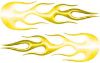 
	Street Rod Classic Car Style Flame Graphics in Yellow
