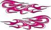 
	Traditional Style Flame Graphics with Silver Outline in Pink
