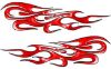 
	Traditional Style Flame Graphics with Silver Outline in Red
