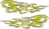 
	Traditional Style Flame Graphics with Silver Outline in Yellow
