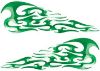 
	Tribal Style Flame Decals in Green
