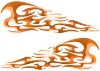 
	Tribal Style Flame Decals in Orange
