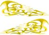 
	Tribal Style Flame Decals in Yellow
