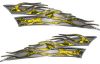 
	Motorcycle Tank Flame Decal Kit in Yellow Inferno Flames

