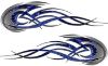 
	Tribal Flames Motorcycle Tank Decal Kit in Blue Inferno
