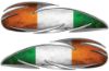 Custom Motorcycle Tank Decals with Irish Flag