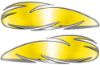 Custom Motorcycle Tank Decals in yellow