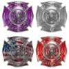Captain Firefighter Decals - Maltese Cross and Fire Scramble