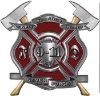 
	Never Forget 911 Bravery Honor and Sacrifice 9-11 Firefighter Memorial Decal in Dark Red 
