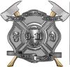 
	Never Forget 911 Bravery Honor and Sacrifice 9-11 Firefighter Memorial Decal in Gray
