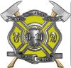 
	Never Forget 911 Bravery Honor and Sacrifice 9-11 Firefighter Memorial Decal in Yellow
