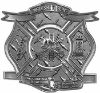 
	The Desire To Serve Firefighter Maltese Cross Reflective Decal in Diamond Plate
