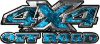 
	4x4 Truck Decals Offroad for Chevy Ford Dodge or Toyota with teal inferno flames
