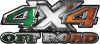 
	4x4 Truck Decals Offroad for Chevy Ford Dodge or Toyota with Irish Ireland Flag
