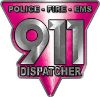 
	911 Emergency Dispatcher Police Fire EMS Decal in Pink