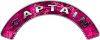 
	Captain Fire Fighter, EMS, Rescue Helmet Arc / Rockers Decal Reflective in Pink Camo
