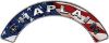 
	Chaplain Fire Fighter, EMS, Rescue Helmet Arc / Rockers Decal Reflective With American Flag
