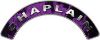 
	Chaplain Fire Fighter, EMS, Rescue Helmet Arc / Rockers Decal Reflective In Inferno Purple Real Flames
