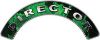
	Director Fire Fighter, EMS, Rescue Helmet Arc / Rockers Decal Reflective In Inferno Green Real Flames
