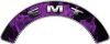 
	EMT Fire Fighter, EMS, Rescue Helmet Arc / Rockers Decal Reflective In Inferno Purple Real Flames
