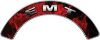 
	EMT Fire Fighter, EMS, Rescue Helmet Arc / Rockers Decal Reflective In Inferno Red Real Flames
