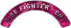 EMT Fire Fighter, EMS, Rescue Helmet Arc / Rockers Decal Reflective in Pink Camo