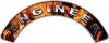
	Engineer Fire Fighter, EMS, Rescue Helmet Arc / Rockers Decal Reflective In Inferno Real Flames

