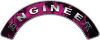 
	Engineer Fire Fighter, EMS, Rescue Helmet Arc / Rockers Decal Reflective In Inferno Pink Real Flames
