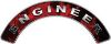 
	Engineer Fire Fighter, EMS, Rescue Helmet Arc / Rockers Decal Reflective In Inferno Red Real Flames
