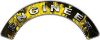 
	Engineer Fire Fighter, EMS, Rescue Helmet Arc / Rockers Decal Reflective In Inferno Yellow Real Flames
