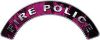 
	Fire Police Fire Fighter, EMS, Rescue Helmet Arc / Rockers Decal Reflective In Inferno Pink Real Flames
