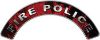 
	Fire Police Fire Fighter, EMS, Rescue Helmet Arc / Rockers Decal Reflective In Inferno Red Real Flames

