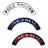 Reflective Firefighter Fire Police Crescent Fire Helmet Decals