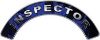 
	Inspector Fire Fighter, EMS, Rescue Helmet Arc / Rockers Decal Reflective In Inferno Blue Real Flames
