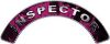 
	Inspector Fire Fighter, EMS, Rescue Helmet Arc / Rockers Decal Reflective In Inferno Pink Real Flames
