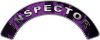 
	Inspector Fire Fighter, EMS, Rescue Helmet Arc / Rockers Decal Reflective In Inferno Purple Real Flames
