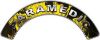 
	Paramedic Fire Fighter, EMS, Rescue Helmet Arc / Rockers Decal Reflective In Inferno Yellow Real Flames
