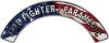 Paramedic Fire Fighter, EMS, Rescue Helmet Arc / Rockers Decal Reflective with American Flag
