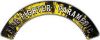 Paramedic Fire Fighter, EMS, Rescue Helmet Arc / Rockers Decal Reflective in Yellow Inferno Flames