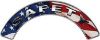 
	Safety Fire Fighter, EMS, Rescue Helmet Arc / Rockers Decal Reflective With American Flag
