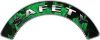 
	Safety Fire Fighter, EMS, Rescue Helmet Arc / Rockers Decal Reflective In Inferno Green Real Flames
