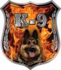 
	German Shepherd K-9 Police Dog Decal in Inferno