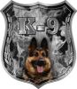 
	German Shepherd K-9 Police Dog Decal in Gray Inferno
