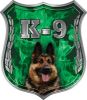 
	German Shepherd K-9 Police Dog Decal in Green Inferno