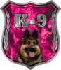 
	German Shepherd K-9 Police Dog Decal in Pink Inferno