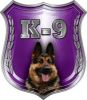 
	German Shepherd K-9 Police Dog Decal in Purple