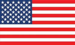 Reflective or Interior Decor American Flag Decals