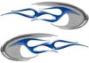Motorcycle Tank Decals in Blue